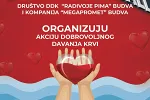 Sjutra akcija dobrovoljnog davanja krvi 