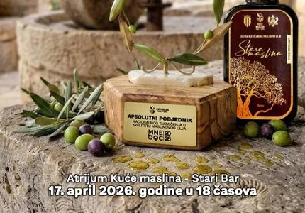 Večeras u Starom Baru proglašenje najboljih maslinara na MNEOOC 2026