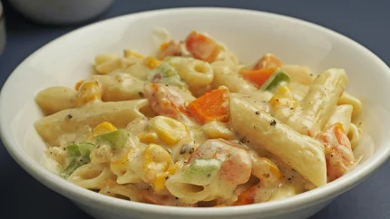 Pasta u krem sosu sa povrćem