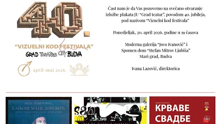 „Vizuelni kod festivala”, izložba plakata povodom 40 godina „Grad teatra”