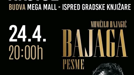 Bajaga u Budvi: Promocija i potpisivanje monografije „Pesme“ u Mega molu
