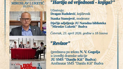 Program povodom Svjetskog dana knjige i autorskih prava u Narodnoj biblioteci 