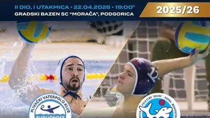Vaterpolisti Budve večeras gostuju ekipi Budućnosti
