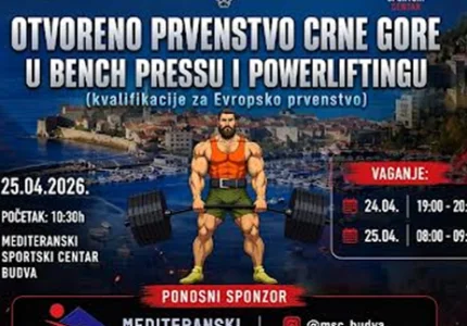 Prvenstvo Crne Gore u bench pressu i powerliftingu počinje danas u Budvi