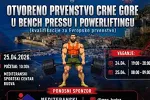  Otvoreno prvenstvo Crne Gore u bench pressu i powerliftingu u Budvi