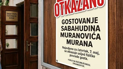 Otkazano gostovanje Sabahudina Muranovića u Budvi