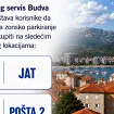 Parking servis Budva: Karte za zonsko parkiranje dostupne na još dvije lokacije
