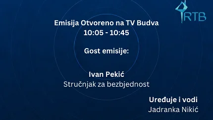 Ne propustite: Emisija Otvoreno, gost Ivan Pekić
