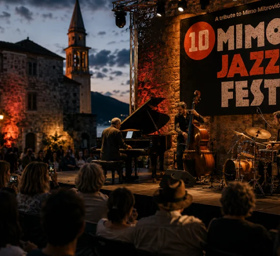 Džez magija između budvanskih crkava: Jubilarni festival „Atribut“ slavi lik Mima Mitrovića i deset godina rada NVO Feral