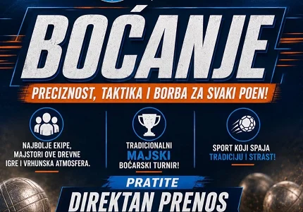 UŽIVO na TV Budva: Tradicionalni majski boćarski turnir