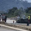 Udes u Lastvi Grbaljskoj: Vozilo završilo na krovu, dvije osobe povrijeđene