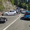 Udes na putu ka Podgorici: Povrijeđen motociklista, vozi se jednom trakom