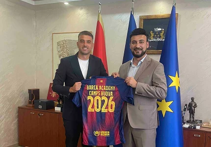 Jovanović: Budva postaje fudbalski centar regiona, potpisan ugovor sa Barseloninim kampom