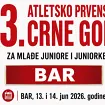 Danas počinje ekipno atletsko prvenstvo u Baru