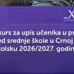 Upis u srednje škole od 23. do 26. juna
