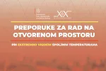 Radovi na otvorenom obustavljaju se na temperaturama iznad 36 stepeni