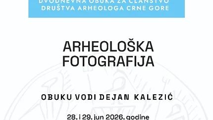 Sjutra i prekosjutra dvodnevna obuka posvećena arheološkoj fotografiji