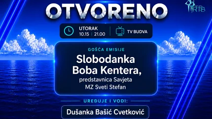 Slobodanka Boba Kentera gošća emisije „Otvoreno“ na TV Budva
