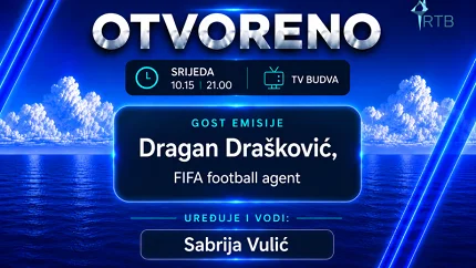 Dragan Drašković gost emisije „Otvoreno“ na TV Budva