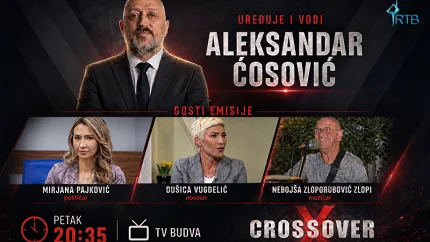 Gosti emisije „Crossover“: Mirjana Pajković, Dušica Vugdelić i Nebojša Zloporubović Zlopi