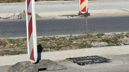 Oprez na bulevaru Tivat–Jaz: Izdignute šahte i dalje predstavljaju izazov za vozače