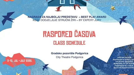 Predstava “Raspored časova“ najbolja na Kotorskom festivalu pozorišta za djecu
