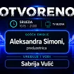 U emisiji „Otvoreno“ gošća Aleksandra Simoni