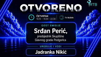Srđan Perić gost emisije „Otvoreno“ na TV Budva
