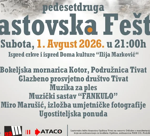 Lastovska fešta, 52. po redu zakazana za 1. avgust u Gornjoj Lastvi