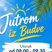 Najava emisije „Jutrom iz Budve“ na TV Budva