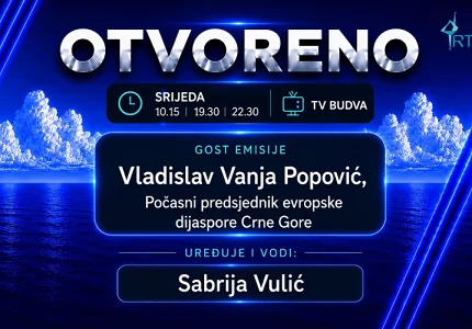 Vladislav Vanja Popović gost emisije „Otvoreno“ na TV Budva