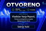Vladislav Vanja Popović gost emisije „Otvoreno“ na TV Budva