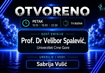 Nova epizoda emisije „Otvoreno” na TV Budva: Gost prof. dr Velibor Spalević