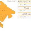 Na snazi narandžasti meteo alarm za cijelu Crnu Goru, nastavak vrelih dana