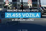 Rekord na auto-putu: Za 24 sata prošlo 21.455 vozila