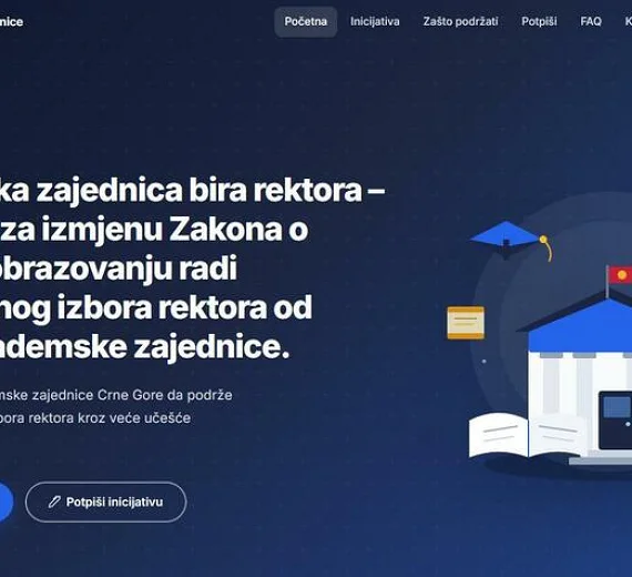 Pokrenuta inicijativa da se rektor Univerziteta Crne Gore bira na neposrednim izborima