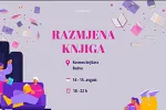 Razmjena knjiga u knjižari Kosmos u Budvi 14. i 15. avgusta