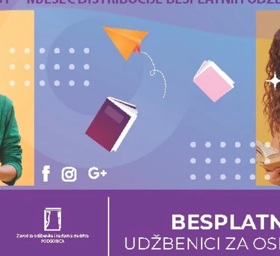 U ponedjeljak počinje distribucija besplatnih udžbenika