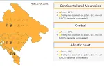 Narandžasti meteo alarm: I danas visoke temperature i srednji nivo opasnosti od požara širom Crne Gore