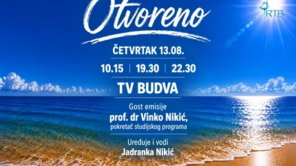 U emisiji „Otvoreno” gost prof. dr Vinko Nikić