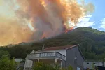 Požar u Novom gase iz vazduha: Jutros bolja situacija, kuće odbranjene