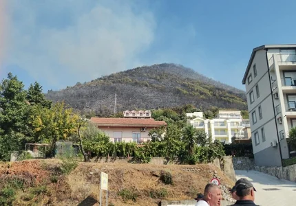 Katić: Požar pod kontrolom, objekti u Baošićima i Bijeloj nijesu ugroženi