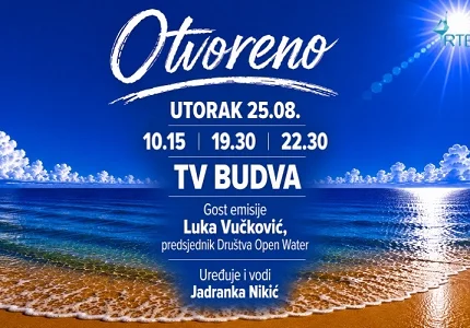 Luka Vučković, predsjednik Društva Open Water, gost emisije ‘Otvoreno’ 