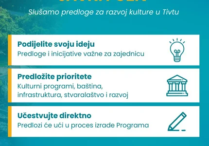 Opština Tivat poziva građane da dostave predloge za Program razvoja kulture 