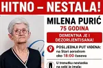 U Podgorici nestala Milena Purić