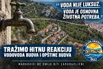 Grupa građana BU2: Markovići tri dana bez vode, zahtijevamo hitnu reakciju nadležnih