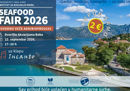Sajam hrane iz mora u dvorištu Akvarijuma Boka u okviru konferencije „AdriBioPro2026“