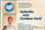 Ljubav i mir kao trajna inspiracija: Večeras autorsko veče Gordane Sarić na Dječijem odjeljenju Biblioteke