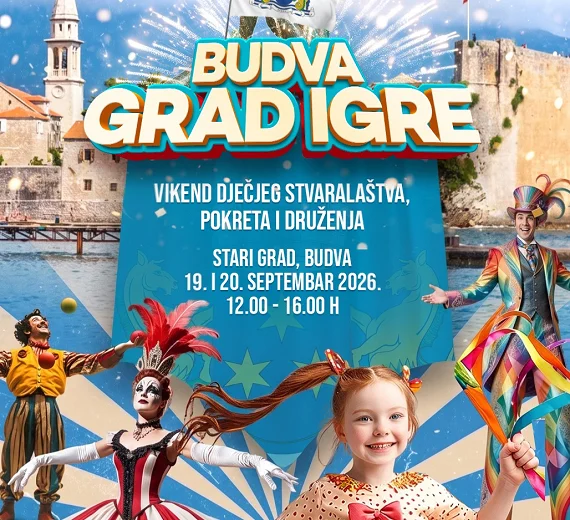 Budva se priprema za „Grad igre“: Stari grad 19. i 20. septembra postaje centar dječije radosti i kreativnosti