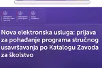 Nova elektronska usluga: Prijava za pohađanje programa stručnog usavršavanja